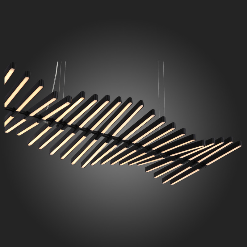 Люстра подвесная 145*47 см, 150W 3000-6000K ST LUCE PICODI SLD001.403.30 Черный