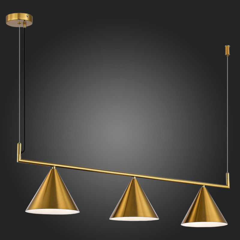 Светильник подвесной 20*100 см, St luce Dizzie SL1007.203.03 Латунь
