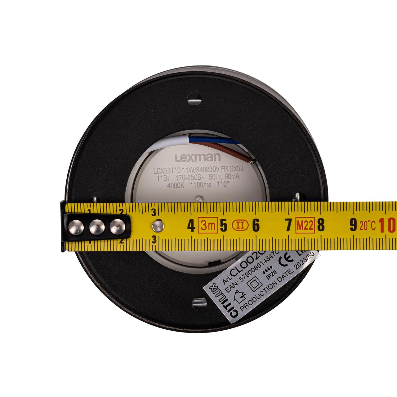 Светильник потолочный 8*6 см, GX53 Citilux Hardy CL002C11 черный