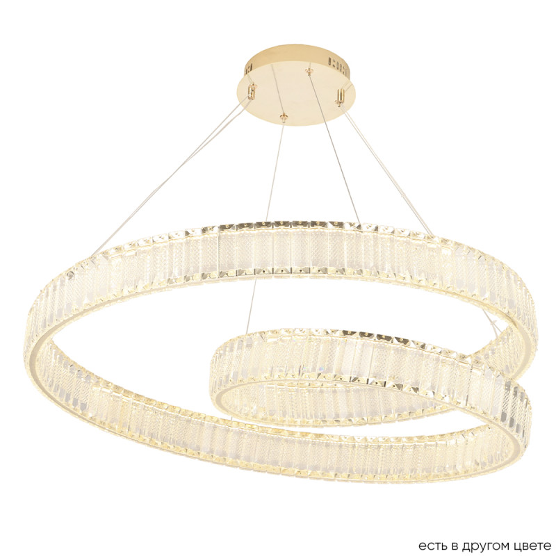 Светильник 80 см, 120W, 3000K, Crystal Lux MUSIKA SP120W LED GOLD, золото