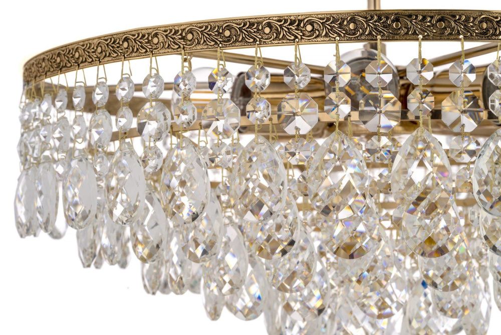 Люстра потолочная *46*25 см, 6*E27*60W, Arti Lampadari Castellana Gold Castellana E 1.3.46.608 G, золотой