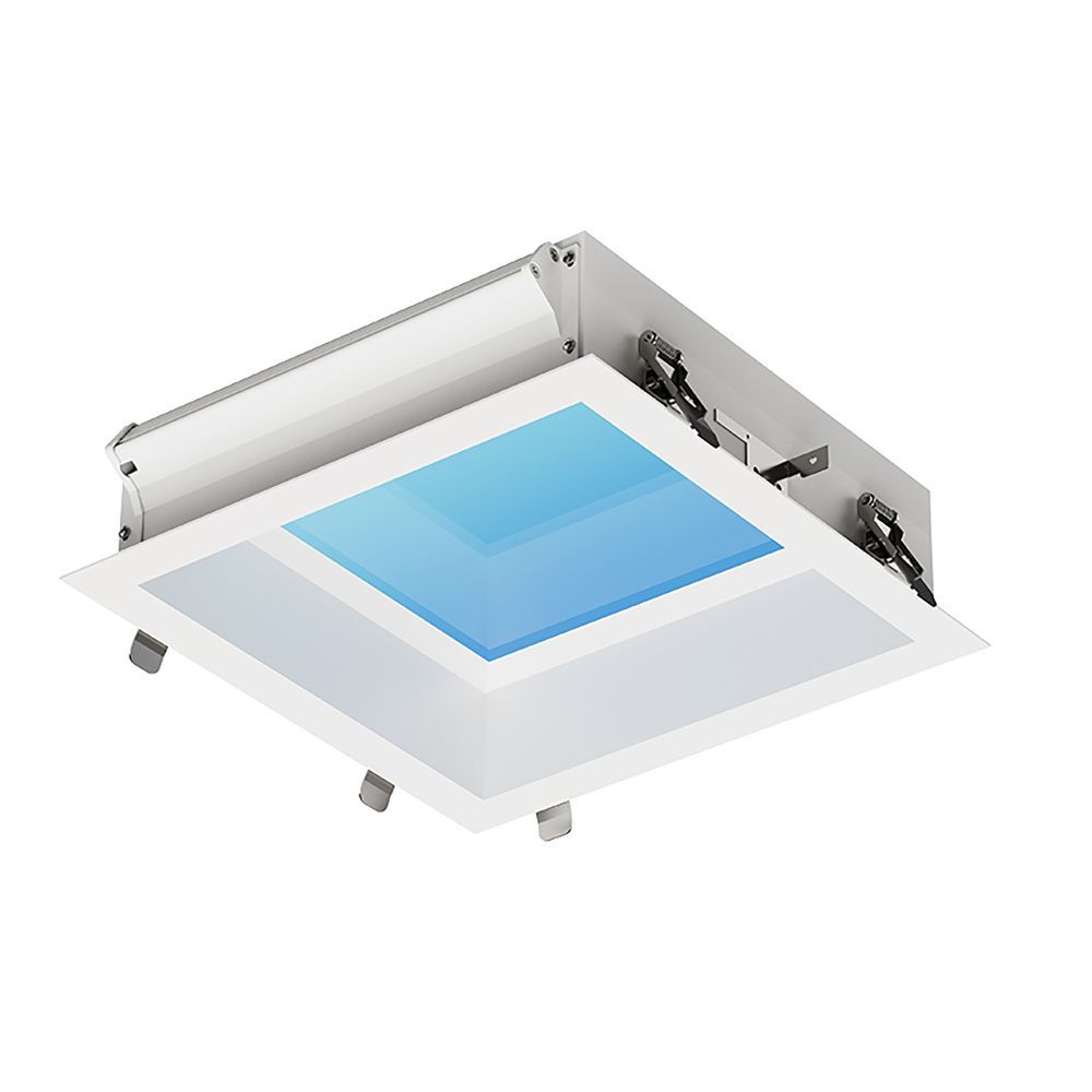 Встраиваемое светодиодное окно 29,5*29,5*8,05-8,05 см, *LED*16W, 4200K, Mantra Blue Sky MAN9093, белый