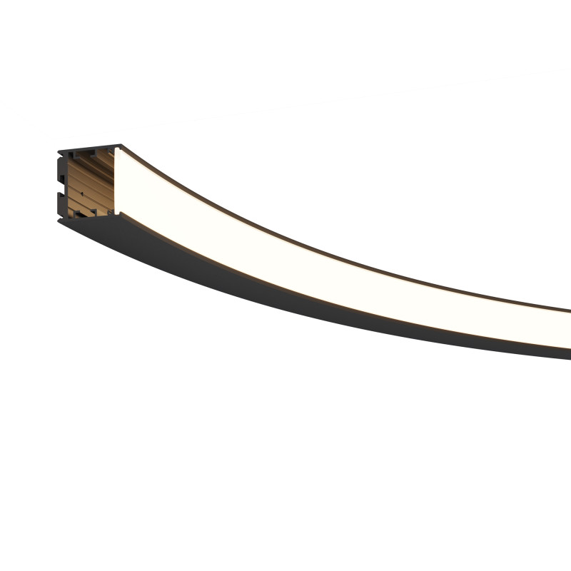 Радиусный профиль ALM-3535R-B-IN-90°-1.5M 3,5*3,5*118,75 см, Maytoni Led Strip черный