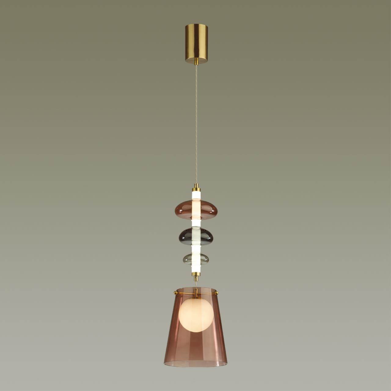 Светодиодный светильник 22 см, 18W, 4000K, Odeon Light Amore 5411/18LA, бронза