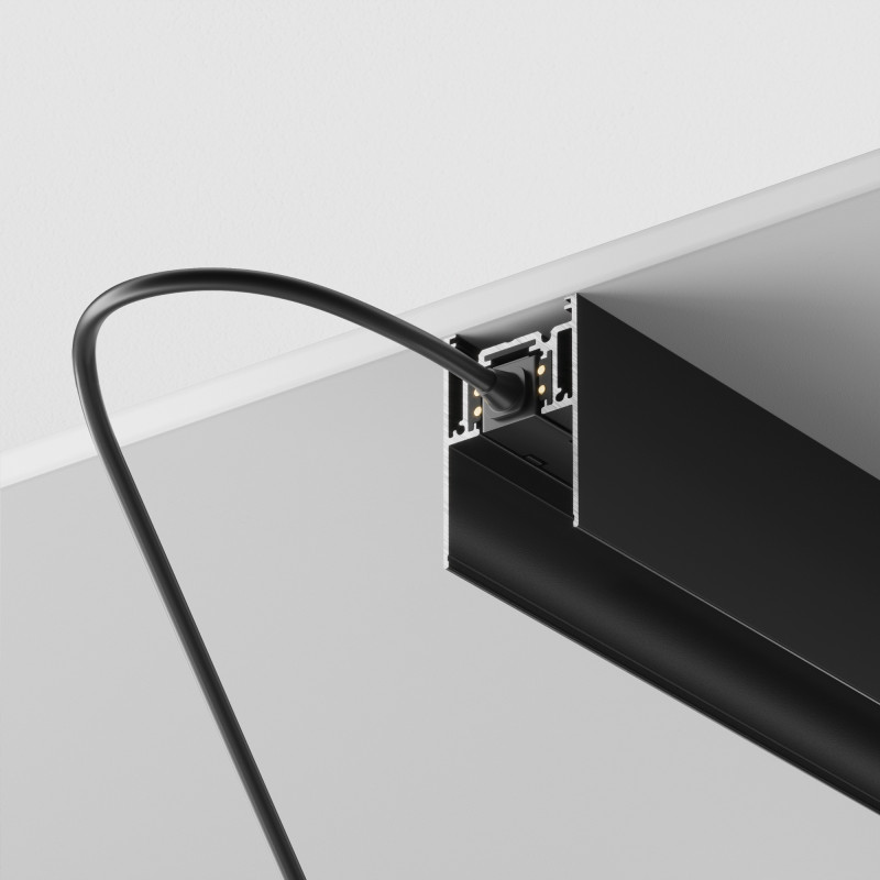 Шинопровод 200 см накладной/подвесной Maytoni Technical Magnetic track system S35 TRX004-212B черныйIP 20