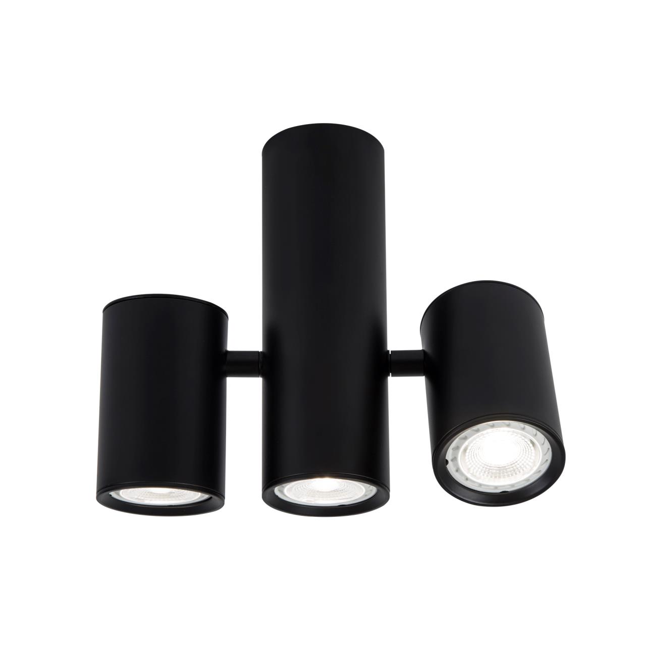 Светильник 21*6*18 см, GU10 3xGU10W, , Черный LED4U L2234-180 BK