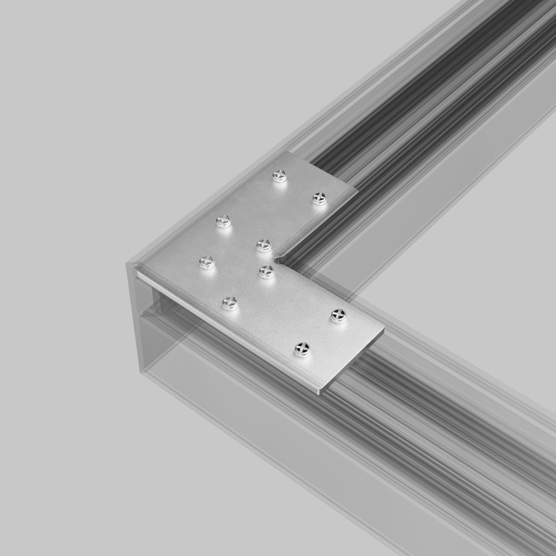 Соединитель для шинопровода 8*8*0,3 см, Maytoni Technical Accessories for tracks Gravity TRA010CL-21 серый