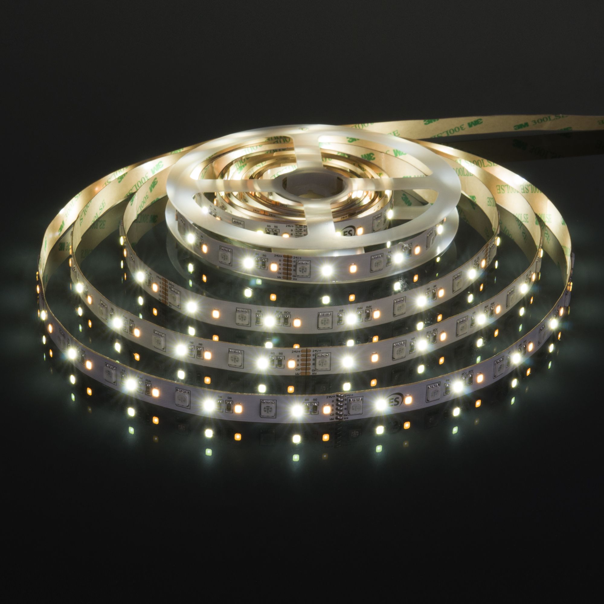 Светодиодная лента Лента светодиодная 24V 16W 90Led 5050+2835+2835 IP20 MIX RGB/теплый белый/холодный белый, 5м Elektrostandard