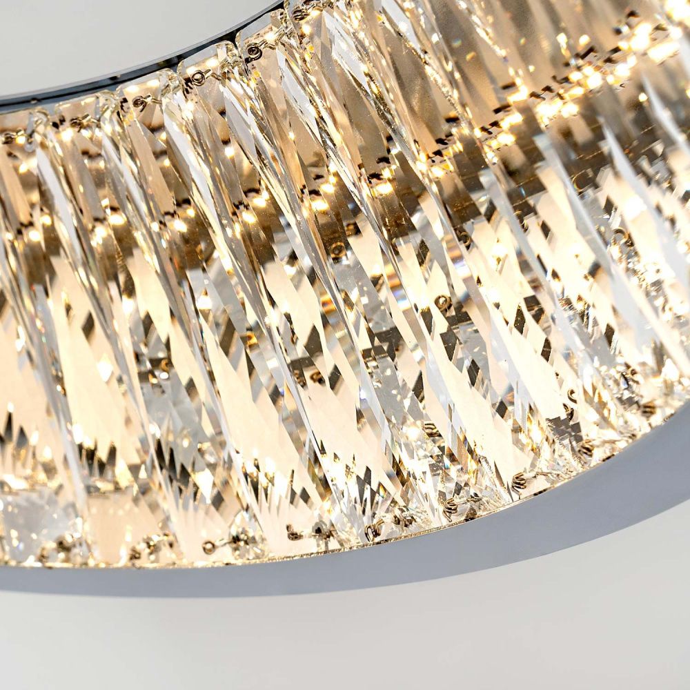 Подвесная люстра 80x80x40см, LED, 93Вт, 3000 / 5500K, Modelux ML.6988.800P CR Хром