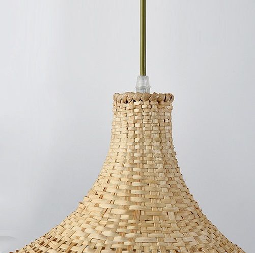 Светильник DZN-8519 РОТАНГ  D200*400/H1500/1/E27/40W RATTAN WABI-SABI