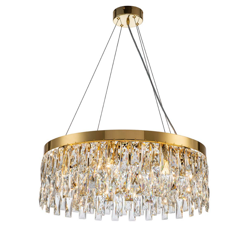 Подвесной светильник 600*600*255/1255 мм, 8*E14 золото Indigo Anna V000380, 12029/8P Gold