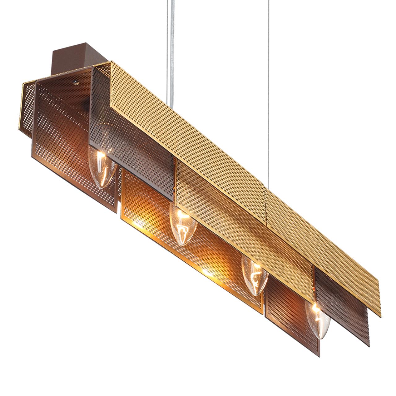 Светильник подвесной 11*69*167 см, 4*E14 Lumion DANA 8005/4A кофе, золотой