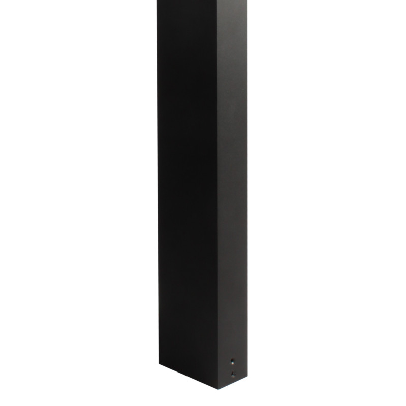 Уличный светильник Favourite Slender 3037-1T, L84*W42*H600, каркас черного матового цвета, стеклянный отражатель белого цвета, IP65