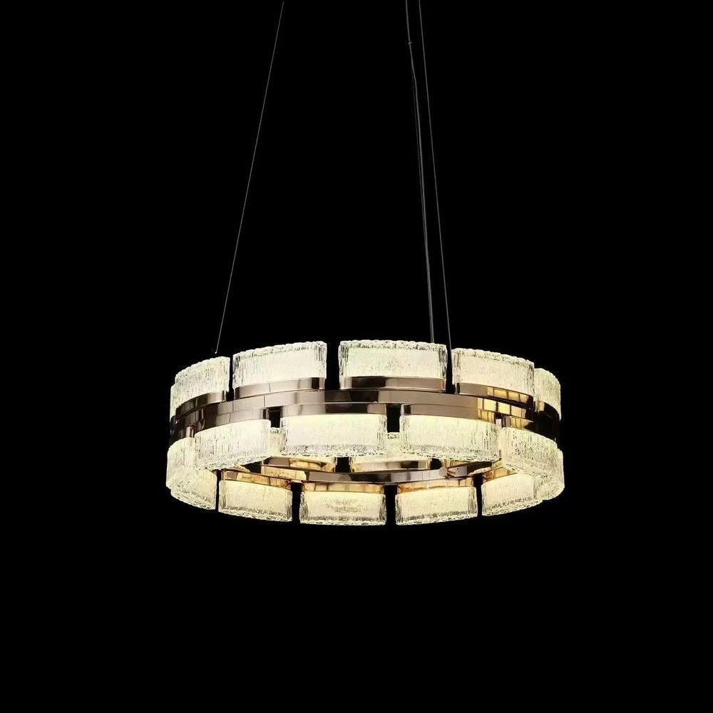 Люстра подвесная 50 см, 80W, 3000-6000K, Aployt Theothila APL.093.03.80, шампань