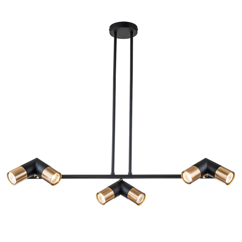 Подвесной светильник 25,5*83*114 см, 6*GU10*35W, Indigo Modern V000452, черный, 11036/6R Black