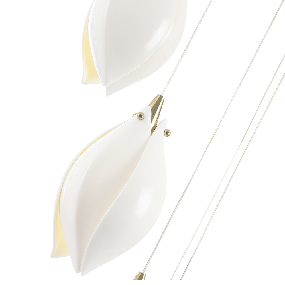 Светильник 30 см, Crystal Lux FLOWERS SP9, золото