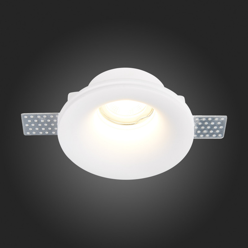 Встраиваемый светильник из гипса 12 см, 50W, ST LUCE ST254.318.01 Белый