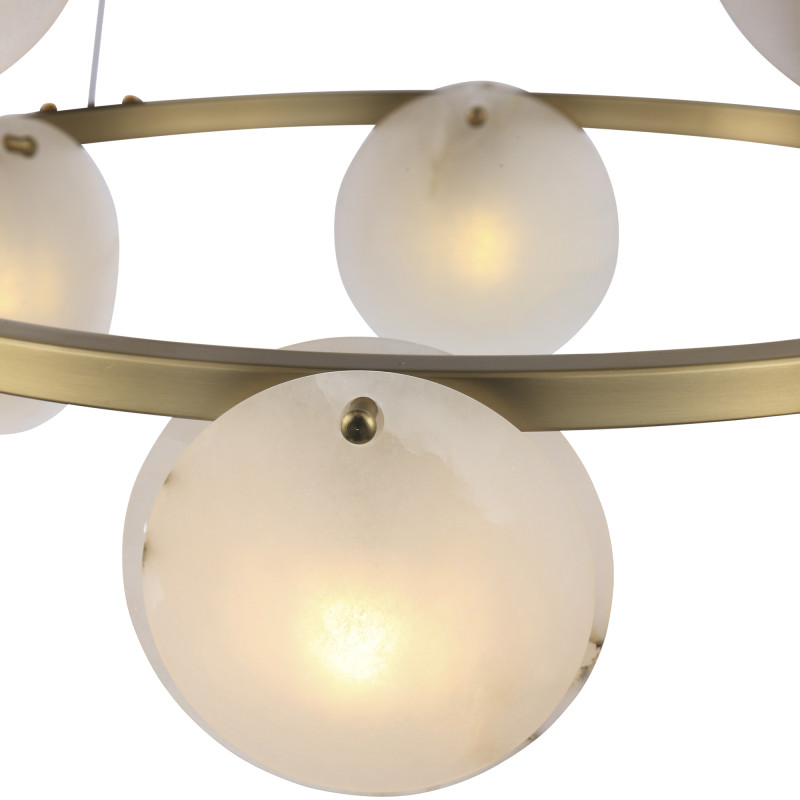 Светильник  подвесной CLAM 14*G9*5W 4000K ST LUCE SL1520.303.14 латунь