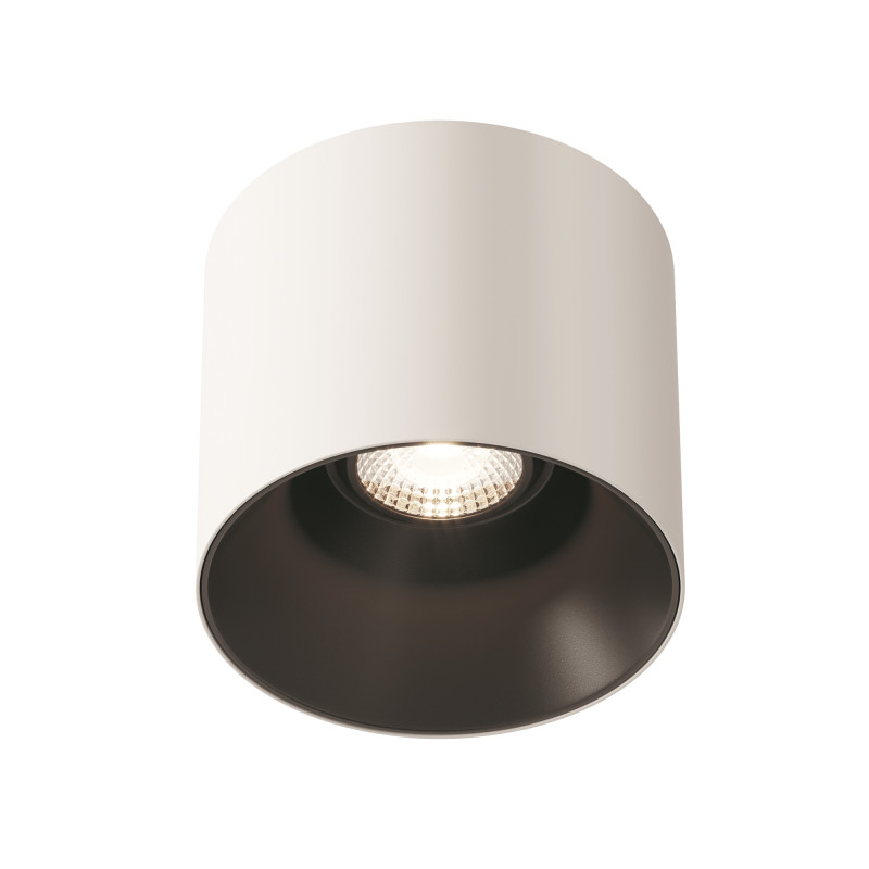 Светильник 13 см, 25W, 3000K, Maytoni Technical Alfa LED Dim Triac C064CL-01-25W3K-D-RD-WB, белый-черный