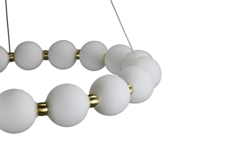 Подвесная люстра 64*120 см, LED, 80W, 4000K Zortes Kranz ZRS.1585.18, латунный