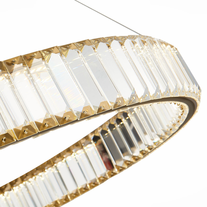 Люстра подвесная 102 см, 68W 4000K ST LUCE TIVOLI SL1622.313.01 Латунь