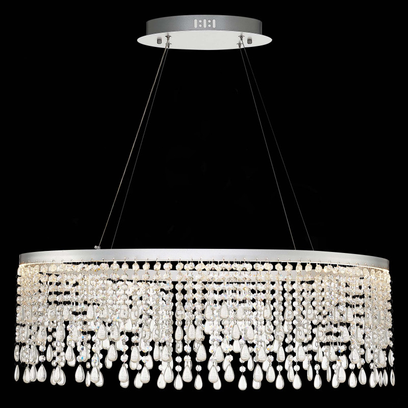 Люстра подвесная 80*35 см, 37W 3000K/4000K/6000K ST LUCE VEGA SL6201.103.37 Серебристый
