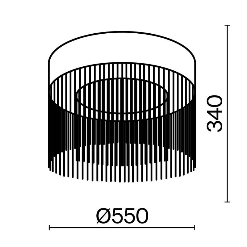Потолочный светильник  35 см, LED 18W, 3000К, Золото Maytoni Imaginary MOD190CL-L18G3K