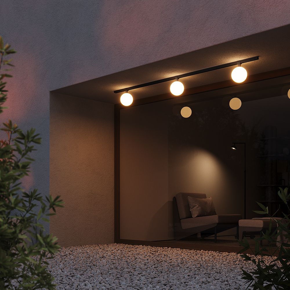 Уличный трековый светильник 20,8 см, LED*9W, 3000K, Maytoni Luna O-TR01-2-S-9WB3K, Черный