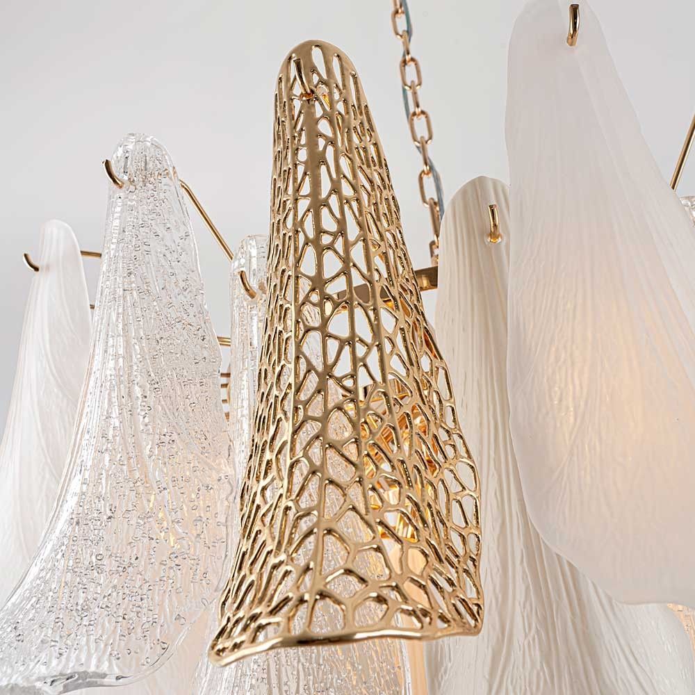 Подвесная люстра 84*73/120 см, 16*Е14 MODELUX premium ML.6777.16PR GD золото