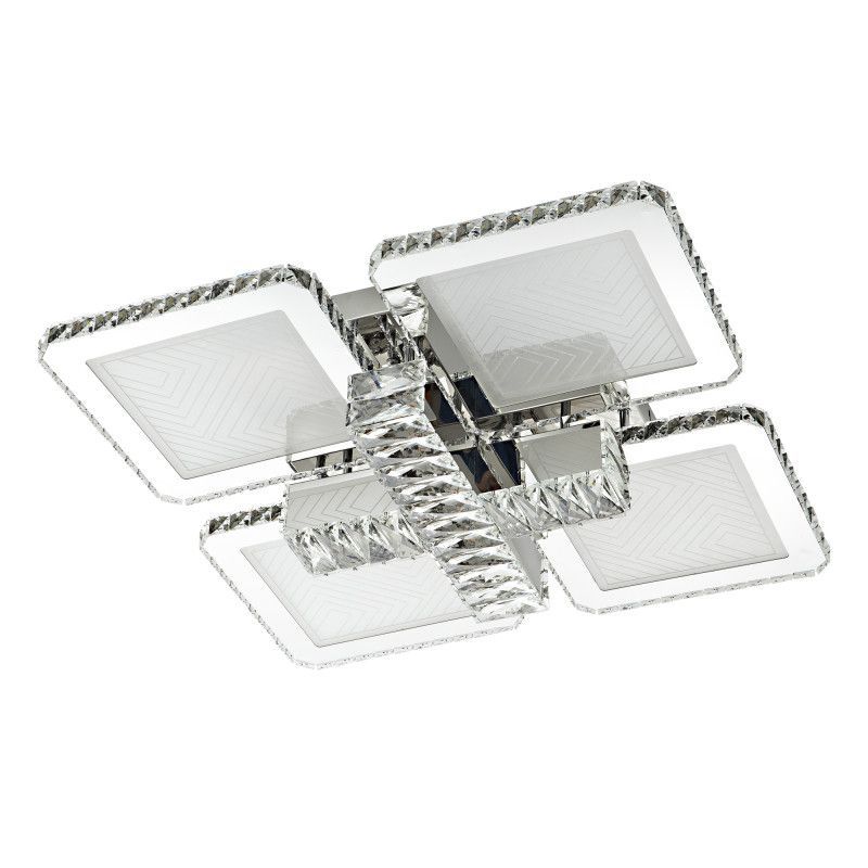 Светильник 60*60*16- см, *LED*140W, 3000-6000K, LED4U L3011-4, Хром