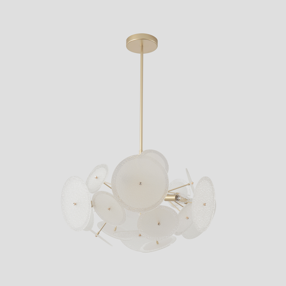 Люстра на штанге 61 см, Crystal Lux DANDELION SP6 GOLD, золото