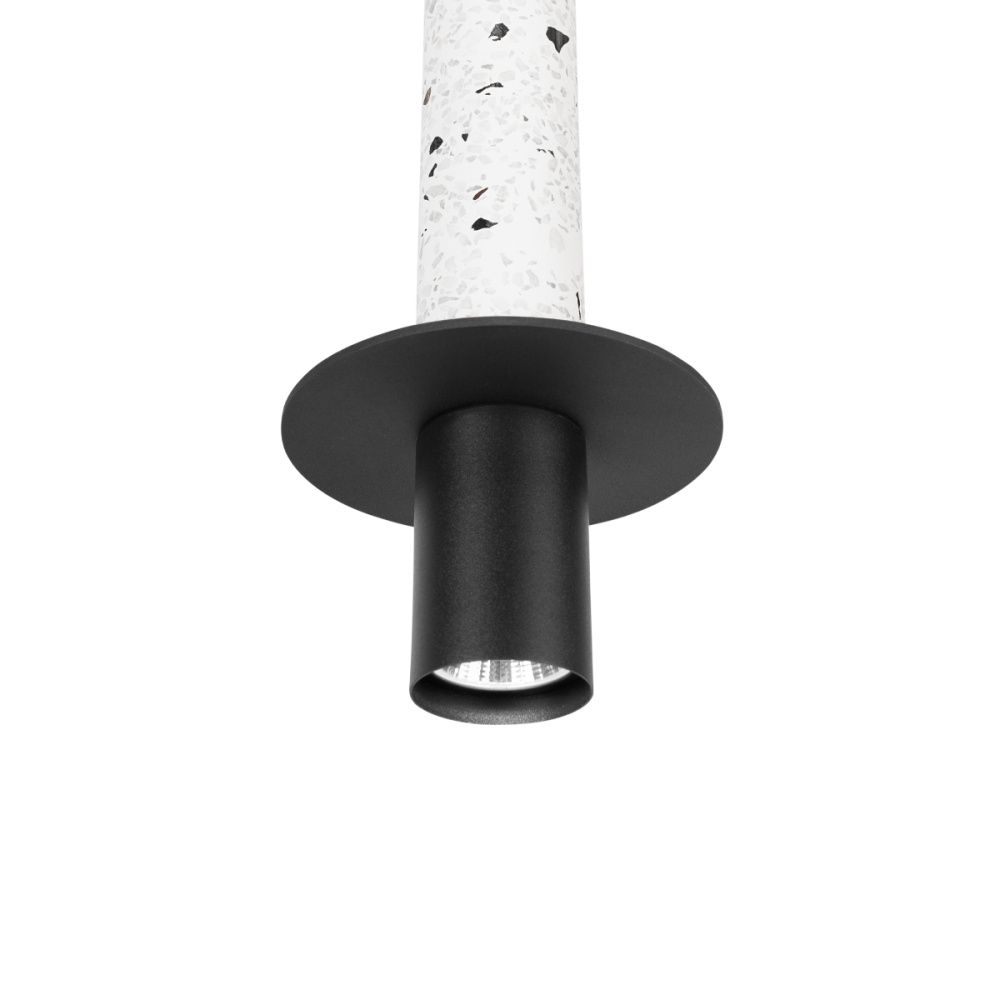 Подвесной светильник *13*43 см, 1*LED*7W, 4000K, Loft It Lava 10361B, Черный, белый