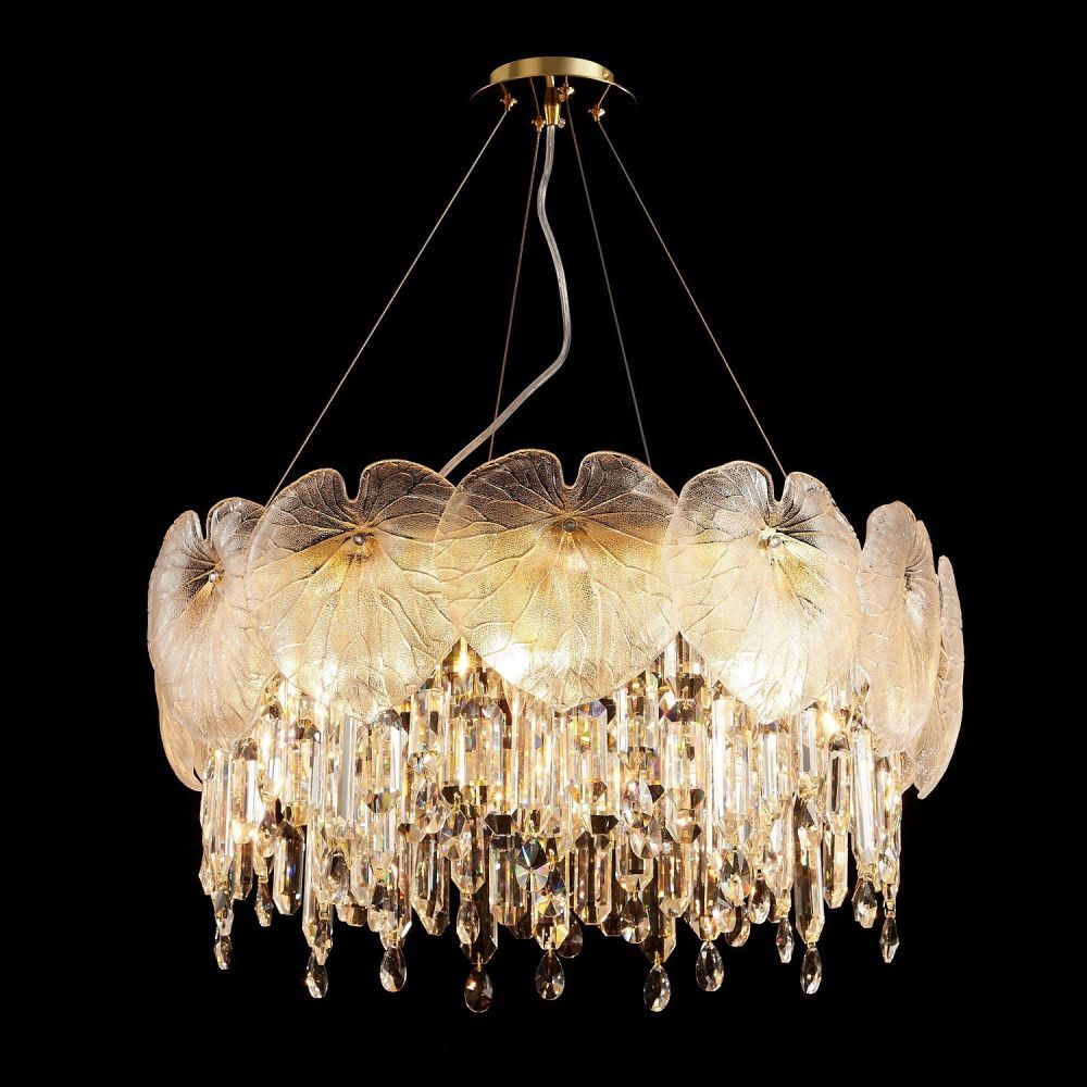 Люстра 60*60*89 см, 8*E14 Gerhort G22040/8GD+CL+WCL, Золото