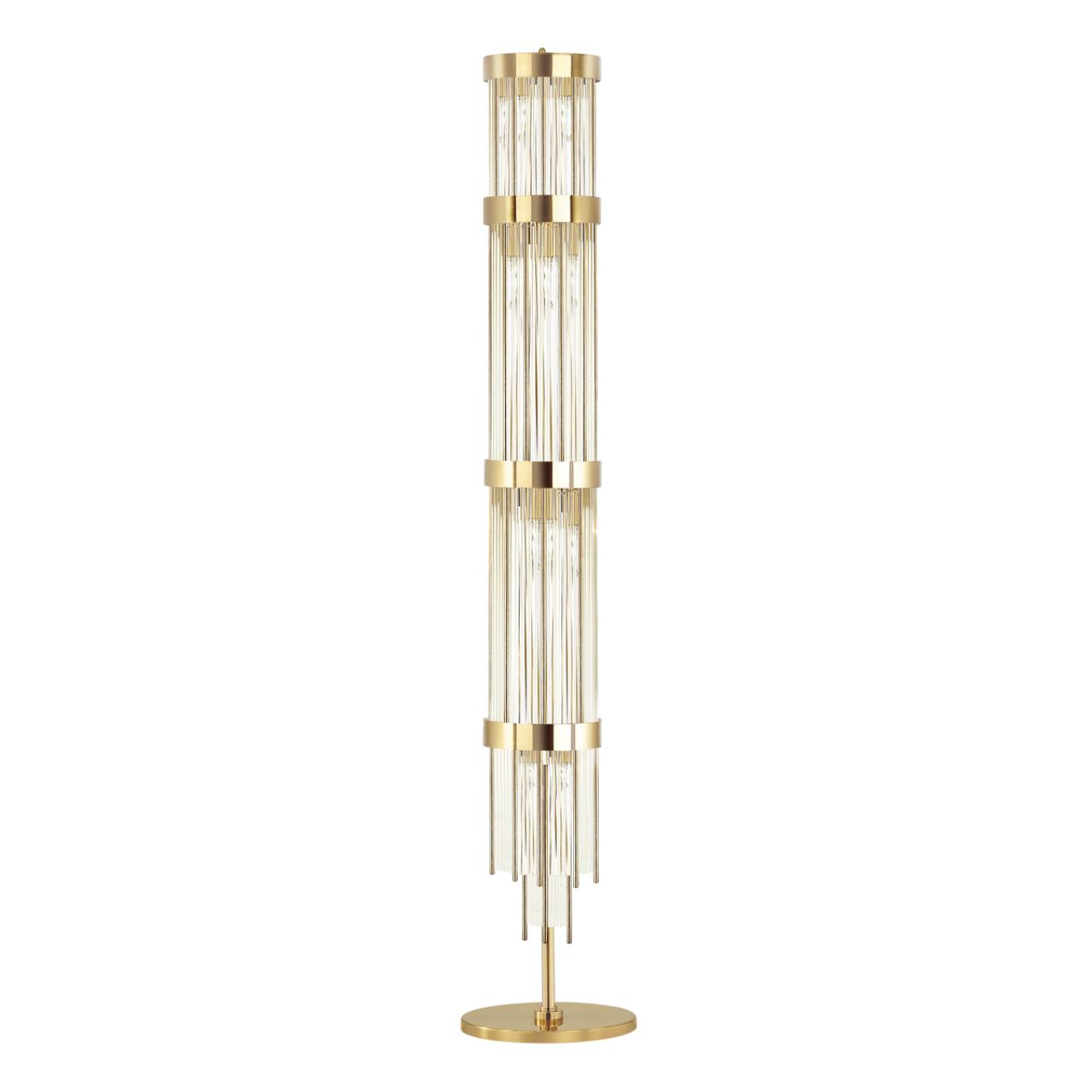 Торшер Odeon Light York 4788/12F, золото-стекло