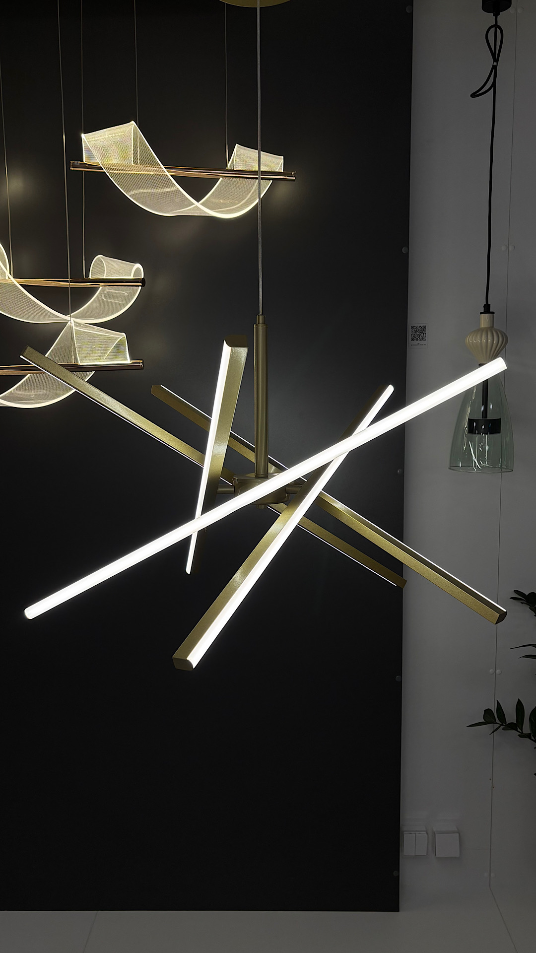 Светильник подвесной 70*150 см, 1*LED*60W, 4000K, 2800Lm, 10 м2 Lumion Parker 6564/60L золотой