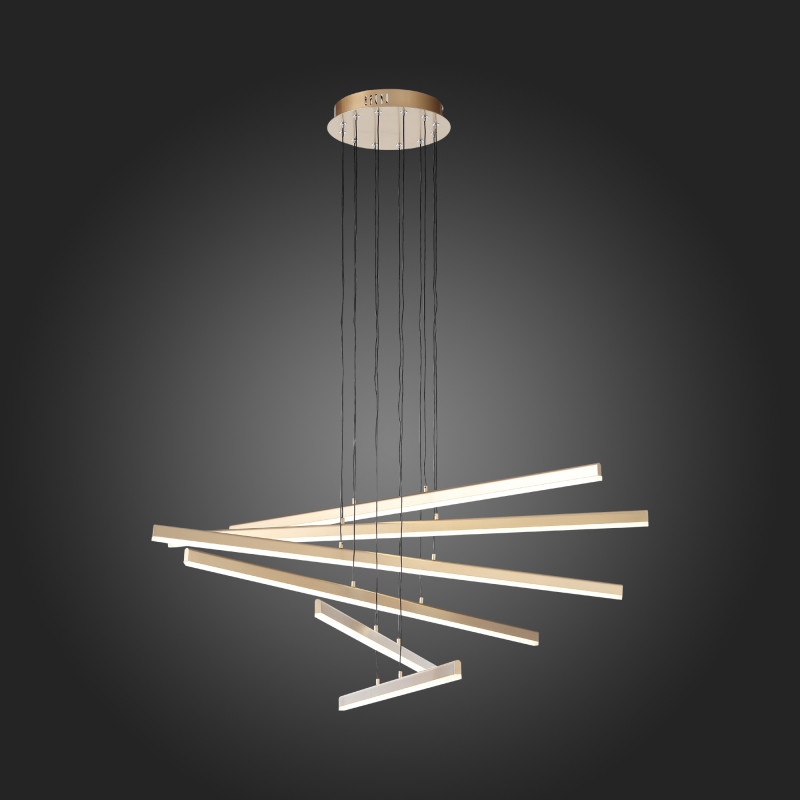 Светильник подвесной 102 см, 100W 4000K ST LUCE BASONI SL394.223.06 Матовое золото