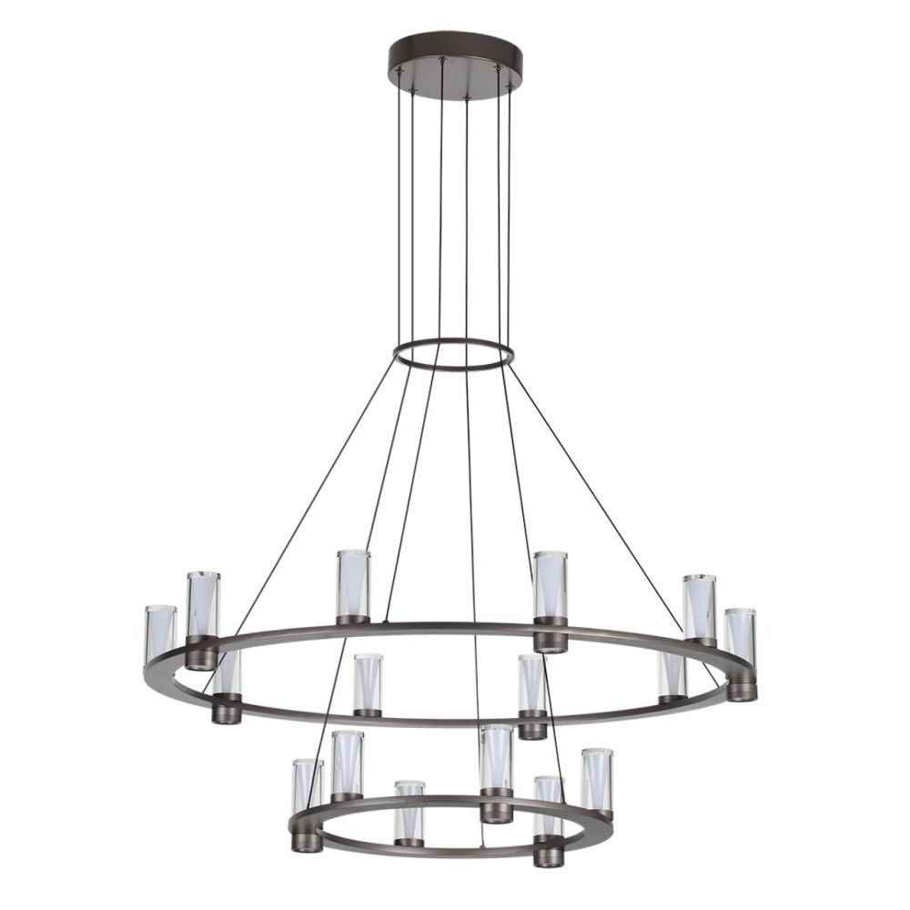 Подвесной светильник *85*200- см, 16*LED*93W, 3000K, Odeon Light Defance 7143/110L, черный