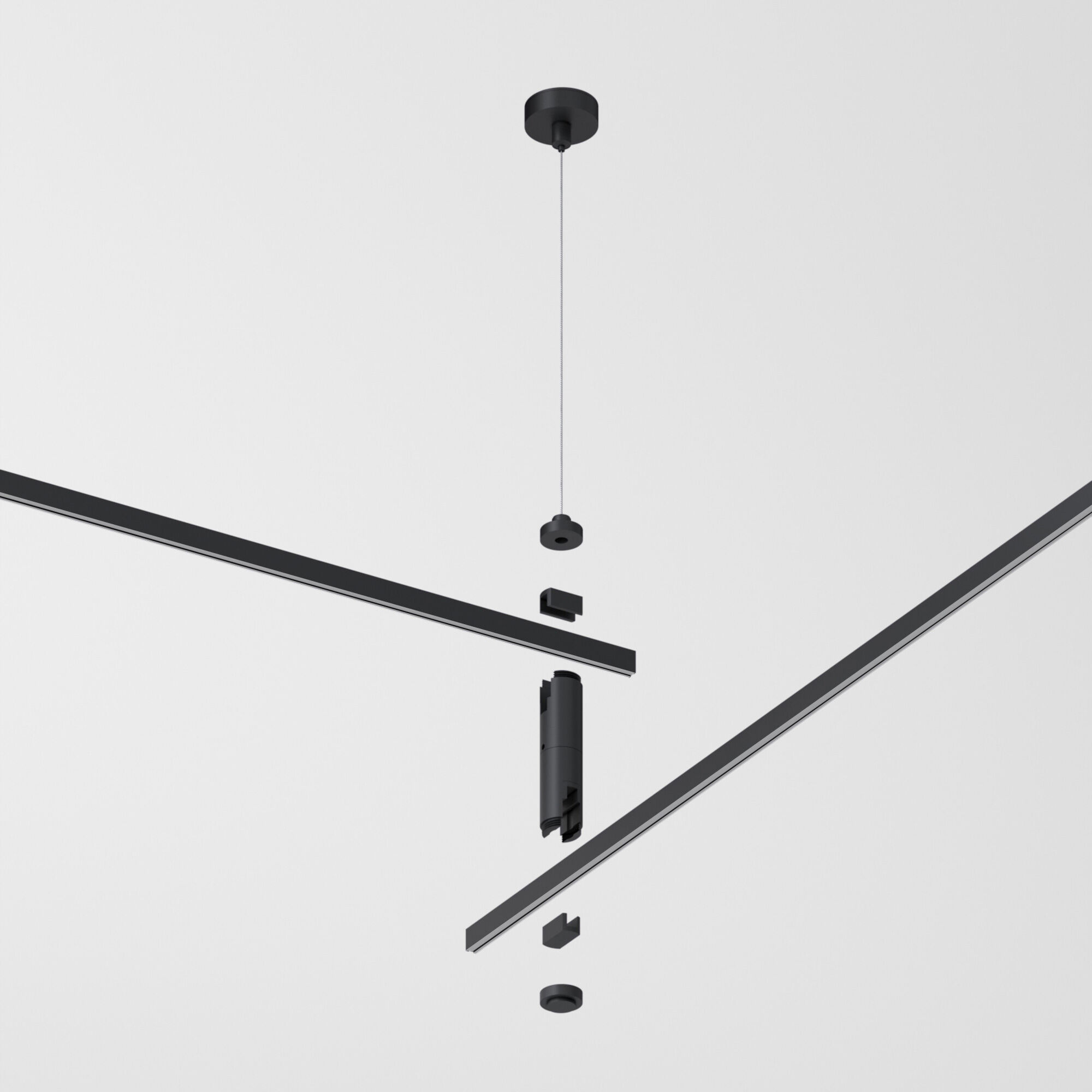 Набор для подвеса двойной Elektrostandard Esthetic Magnetic 85156/00, черный