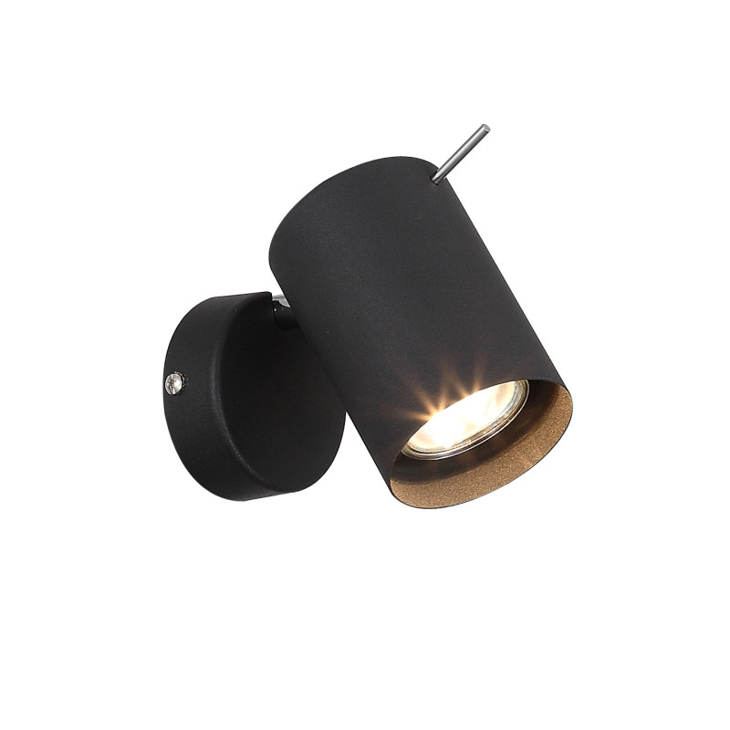 Светильник 7 см, 3W 3000K ST LUCE FANALE SL597.401.01 Черный, Хром