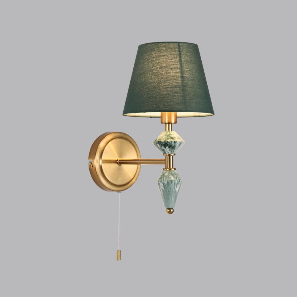 Бра с выключателем *17*37-37 см, 1*E14*40W, Lumion Vermont LUM8275/1W, латунь