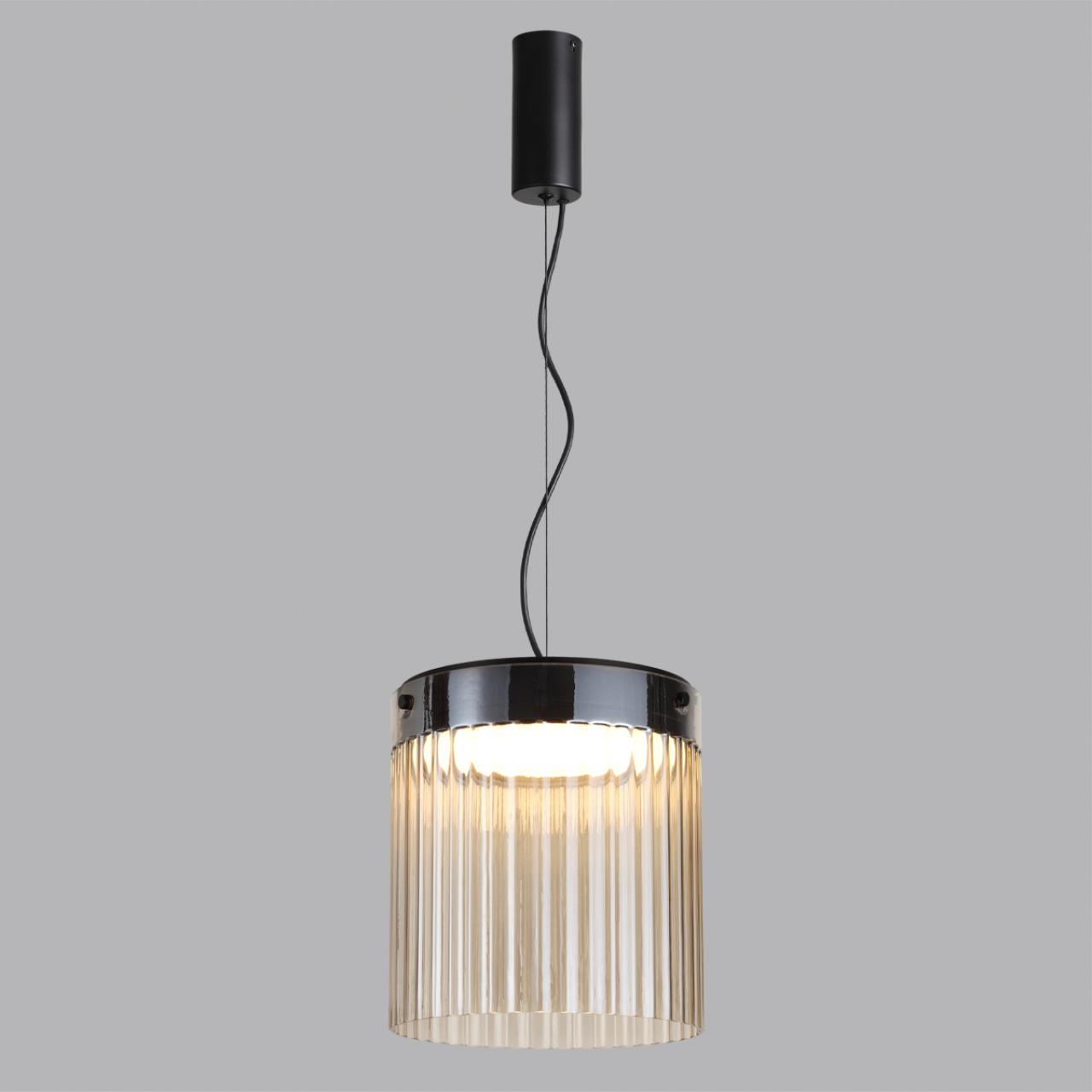 Подвес 23,5*23,5*159 см,  LED*W, 4000 К, Odeon Light Pillari, черный 5047/20L