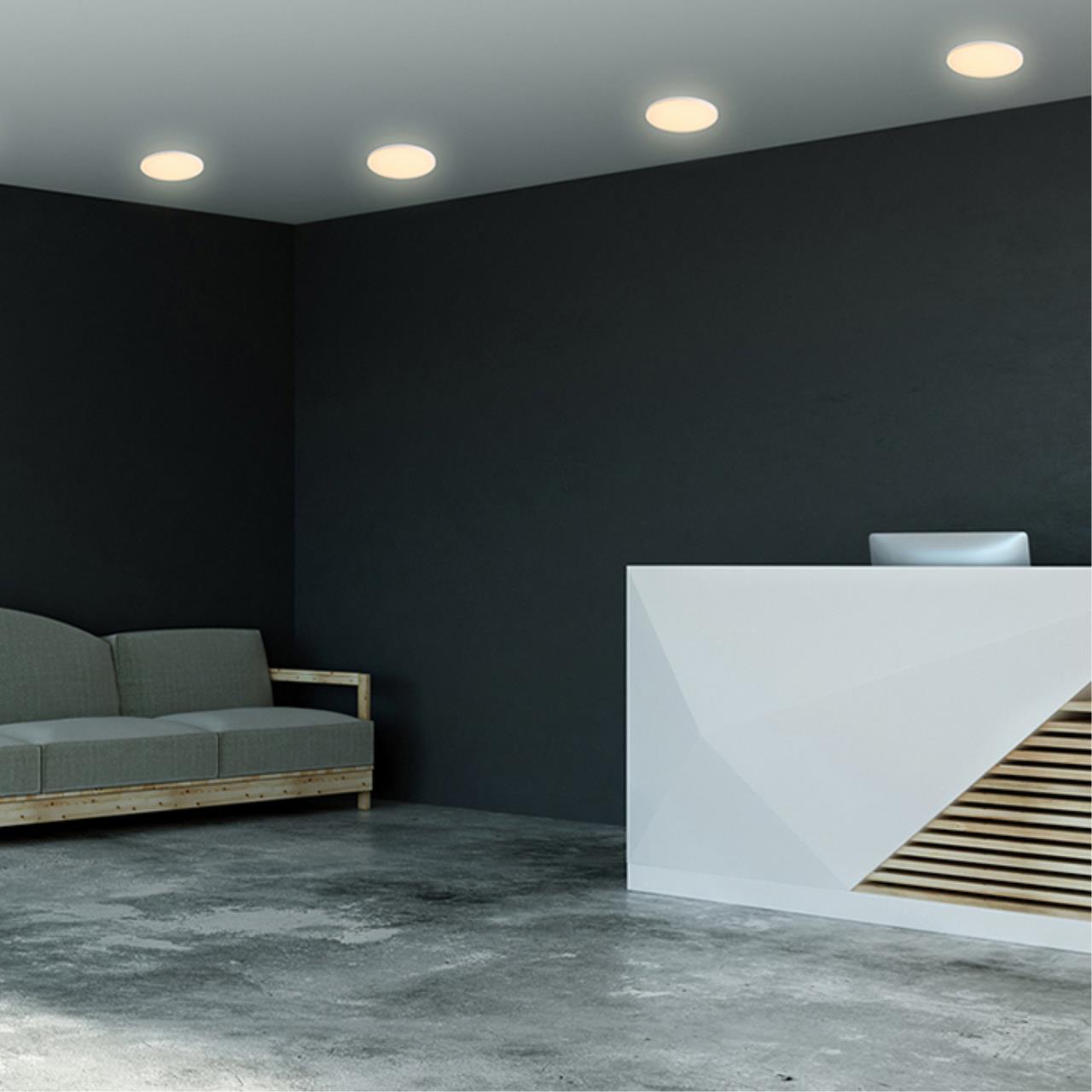 Встраиваемый светодиодный светильник 17/7,5-15 см, 18W, 3000K, 1260Lm Novotech Moon 358143, LED, белый