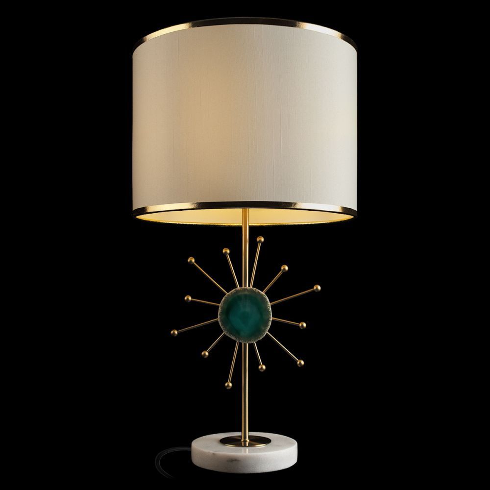 Настольная лампа 56 см, LOFT IT Agate 10514T Green, золото