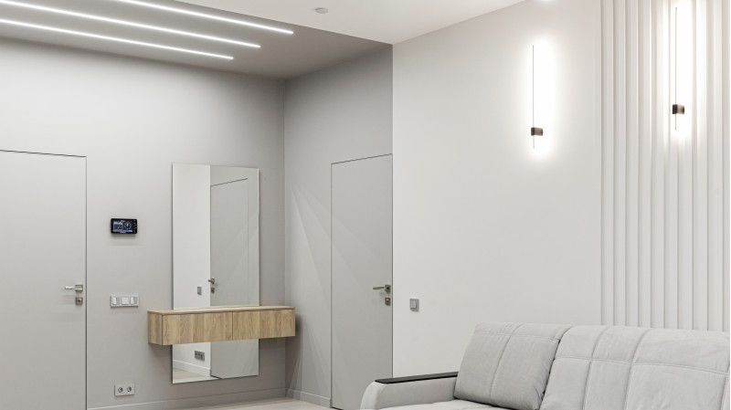 Бра 62 см, 6W, 3000K Maytoni Technical Pars C070WL-L6GB3K, золото-черный