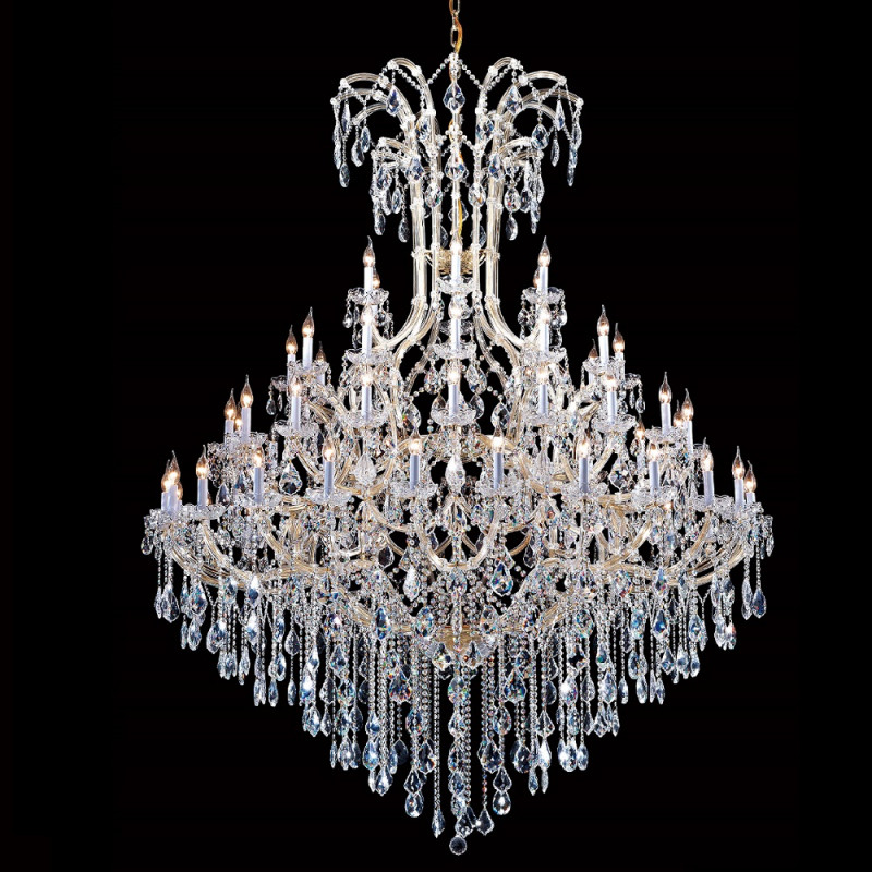 Люстра 180 см, Crystal Lux DIVA SP60 Золотой/Прозрачный