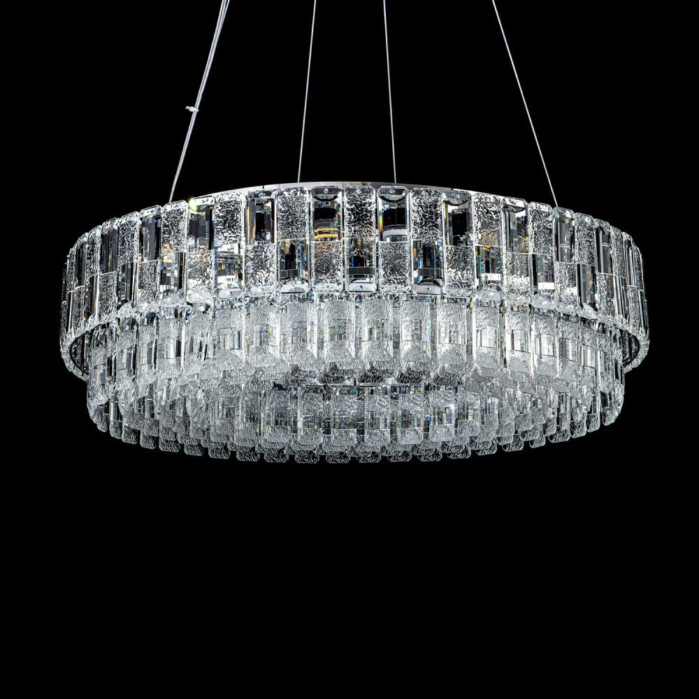 Люстра 60 см, 9*Е14*40W, 18 м2 Modelux  ML.7039.600 CR, Хром