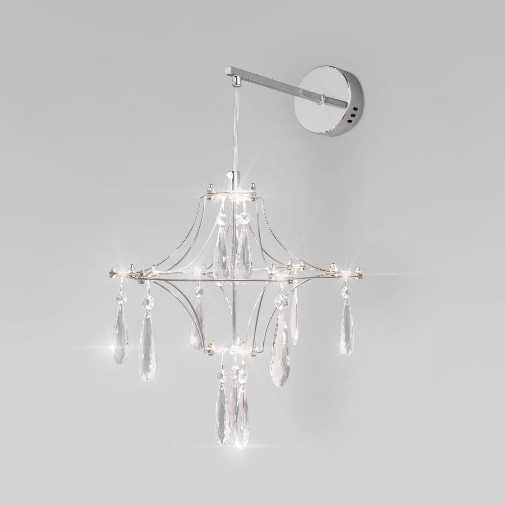 Бра 32*39*38-48 см, LED*9W, 4000;3000;6000K, Bogate's Tense 442/1, хром, a069356