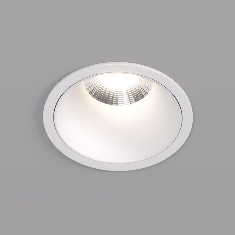Светильник встраиваемый 8,5*8,5*7,7 см, вр 7,5 см, *LED*12W, 3000K, Denkirs Grena DK4500-WH, белый