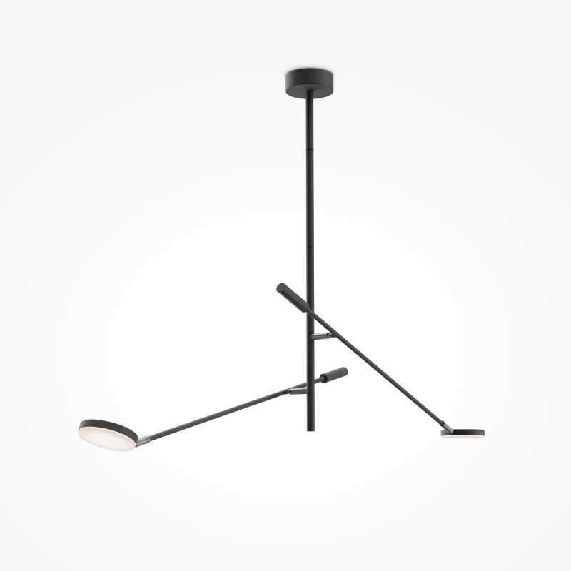 Потолочный светильник 23*122,5*100,4 см, LED 15W 3000K Maytoni Modern Fad MOD070CL-L15B3K1 черный