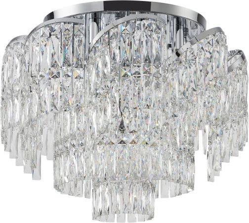Накладная люстра 60*48 см, 12*E14, 480W, Stilfort Sapparo 2176/09/12C хром